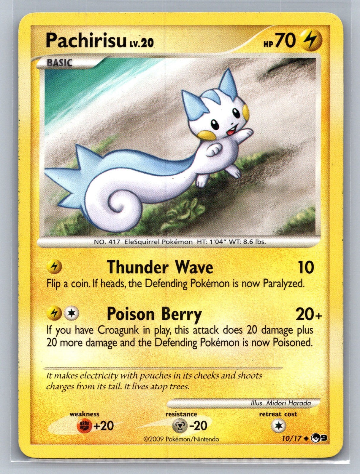 Pachirisu Uncommon 010/017 POP Series 9 LP