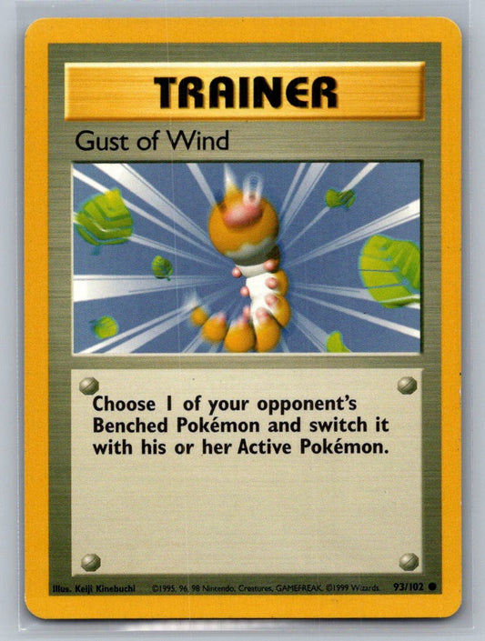 Gust of Wind Common 093/102 Base Set LP