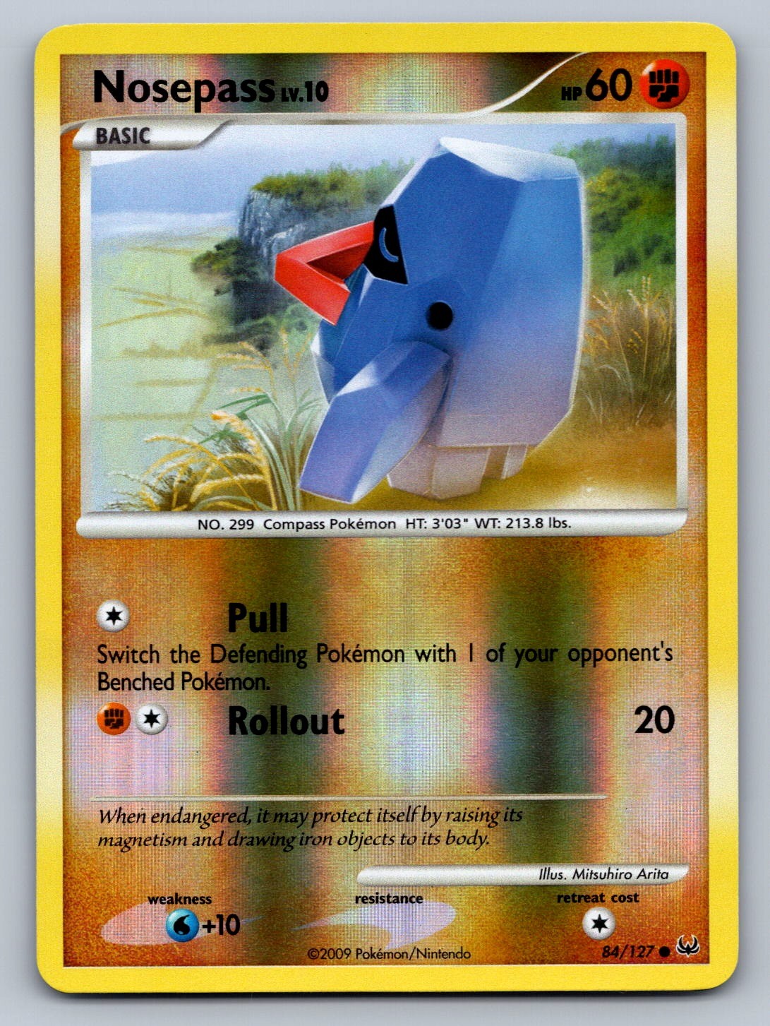 Nosepass Reverse Holo Common 84/127 Platinum NM