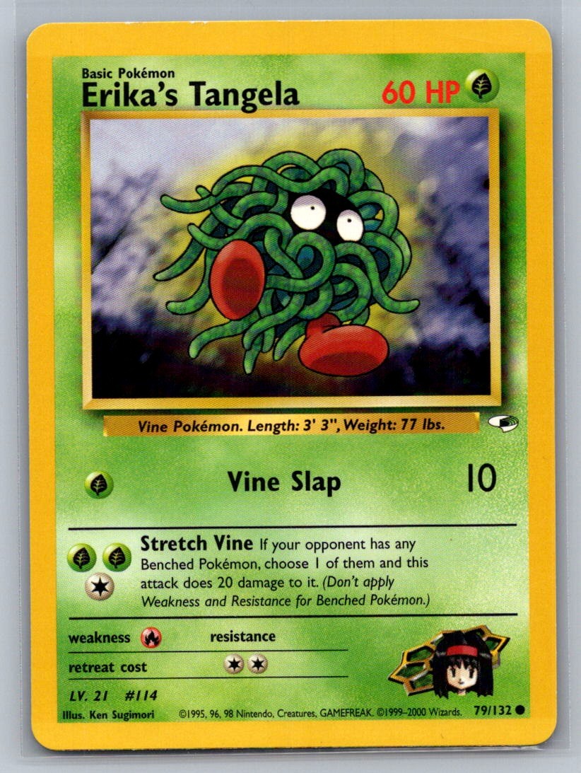 Erika's Tangela Unlimited Common 079/132 Gym Heroes LP