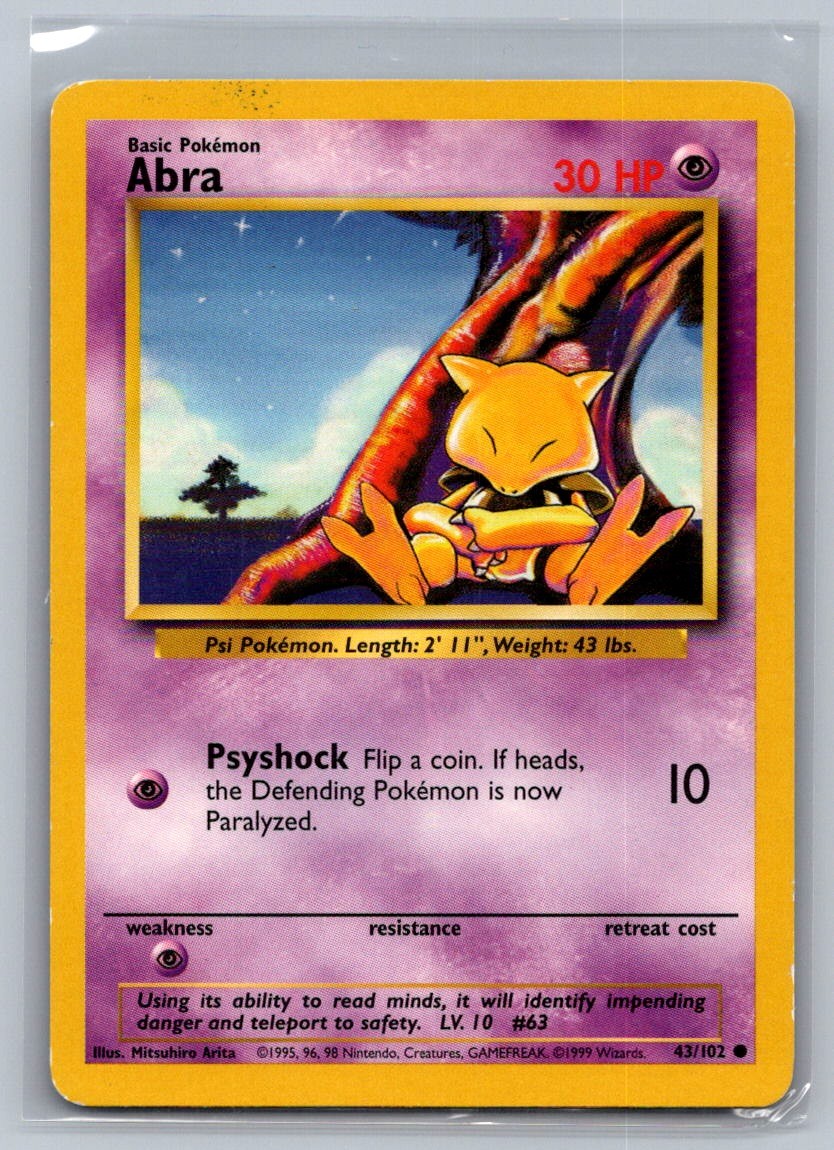 Abra Common 043/102 Base Set LP