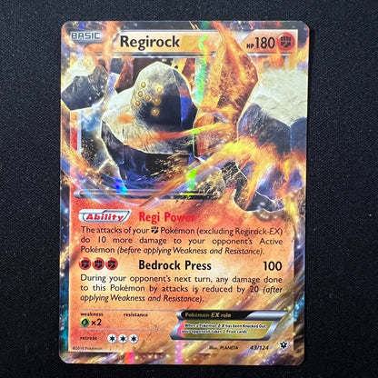 Regirock EX - 43/124 - Pokemon Fates Collide XY Ultra Rare Card – LP
