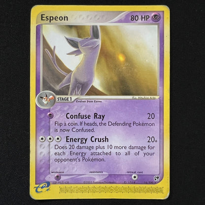 Espeon Regular Rare 16/100 Sandstorm MP