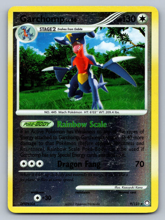 Garchomp Reverse Holo Holo Rare 9/123 Mysterious Treasures NM