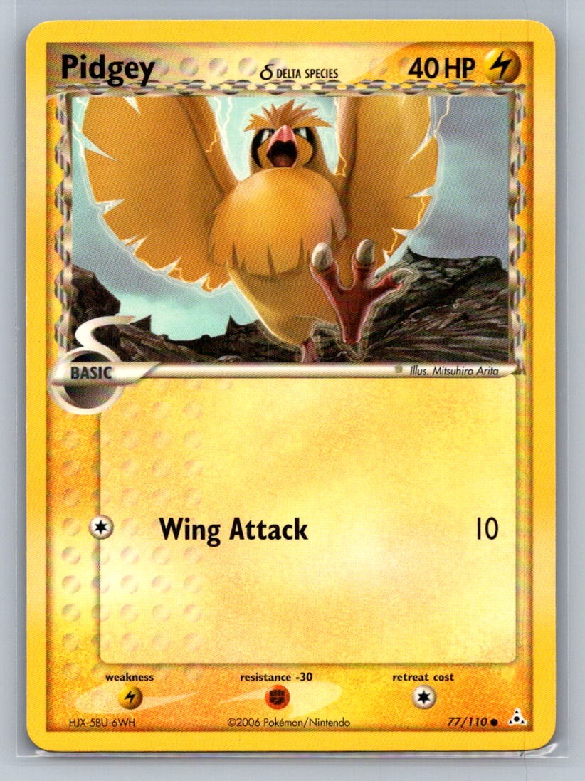 Pidgey (Delta Species) Common 77/110 Holon Phantoms LP