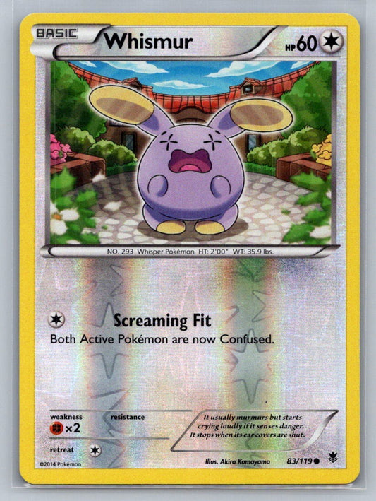 Whismur Reverse Holo Common 83/119 XY - Phantom Forces LP