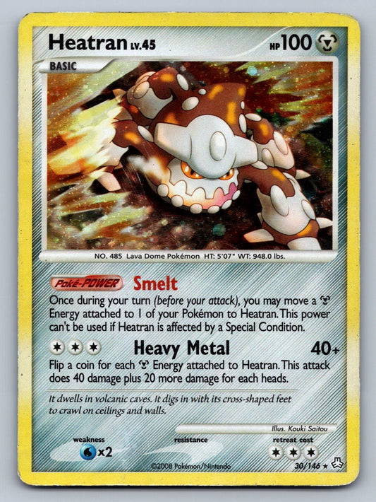 Heatran - 30/146 (DP Legends Awakened) 030/146 Metal Deck Exclusives LP