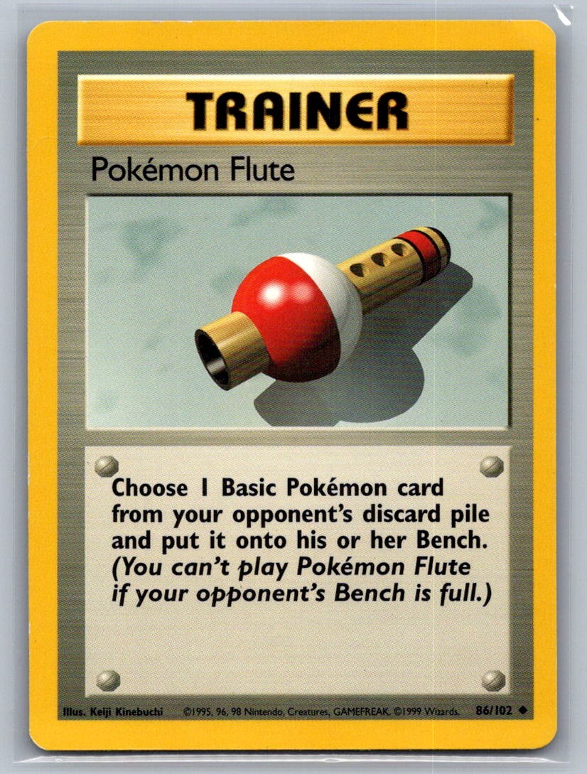 Pokemon Flute Normal 086/102 Base Set LP
