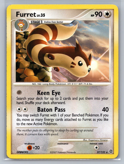 Furret Rare 27/132 Secret Wonders LP