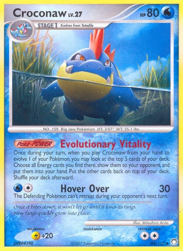 Croconaw Uncommon 44/123 Mysterious Treasures LP