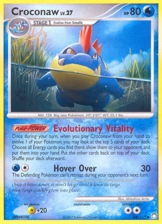 Croconaw Uncommon 44/123 Mysterious Treasures LP