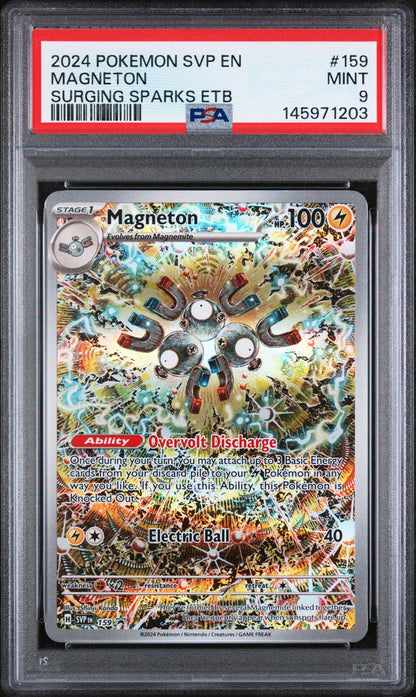 Magneton Surging Sparks Etb 159 Pokemon Svp En-Sv Black Star Promo NM PSA 9