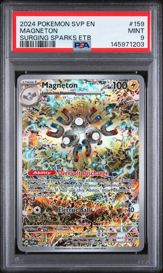 Magneton Surging Sparks Etb 159 Pokemon Svp En-Sv Black Star Promo NM PSA 9