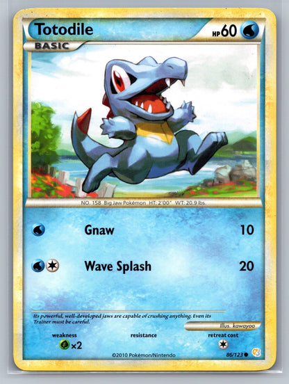 Totodile Common 86/123 HeartGold SoulSilver LP
