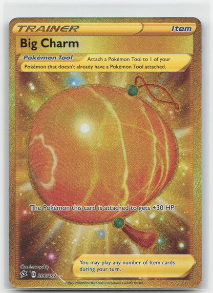 Big Charm (Secret) Holo Secret Rare 206/192 SWSH02: Rebel Clash NM