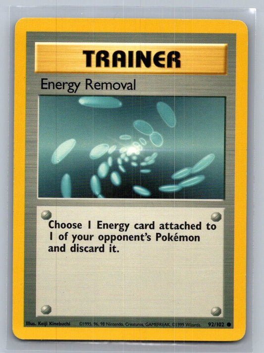 Energy Removal Common 092/102 Base Set LP