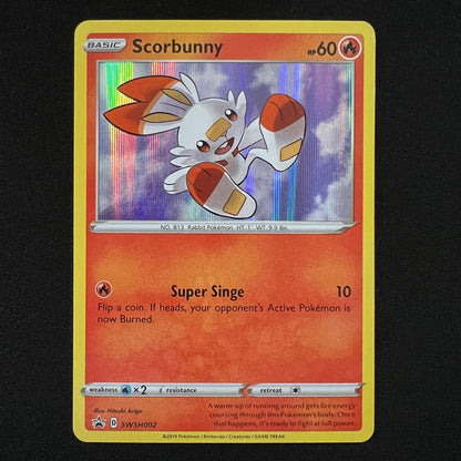 Scorbunny - Holo Promo SWSH002 SWSH: Sword & Shield Promo Cards LP