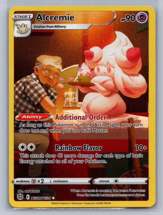 Alcremie Holo Ultra Rare TG08/TG30 SWSH09: Brilliant Stars Trainer Gallery NM