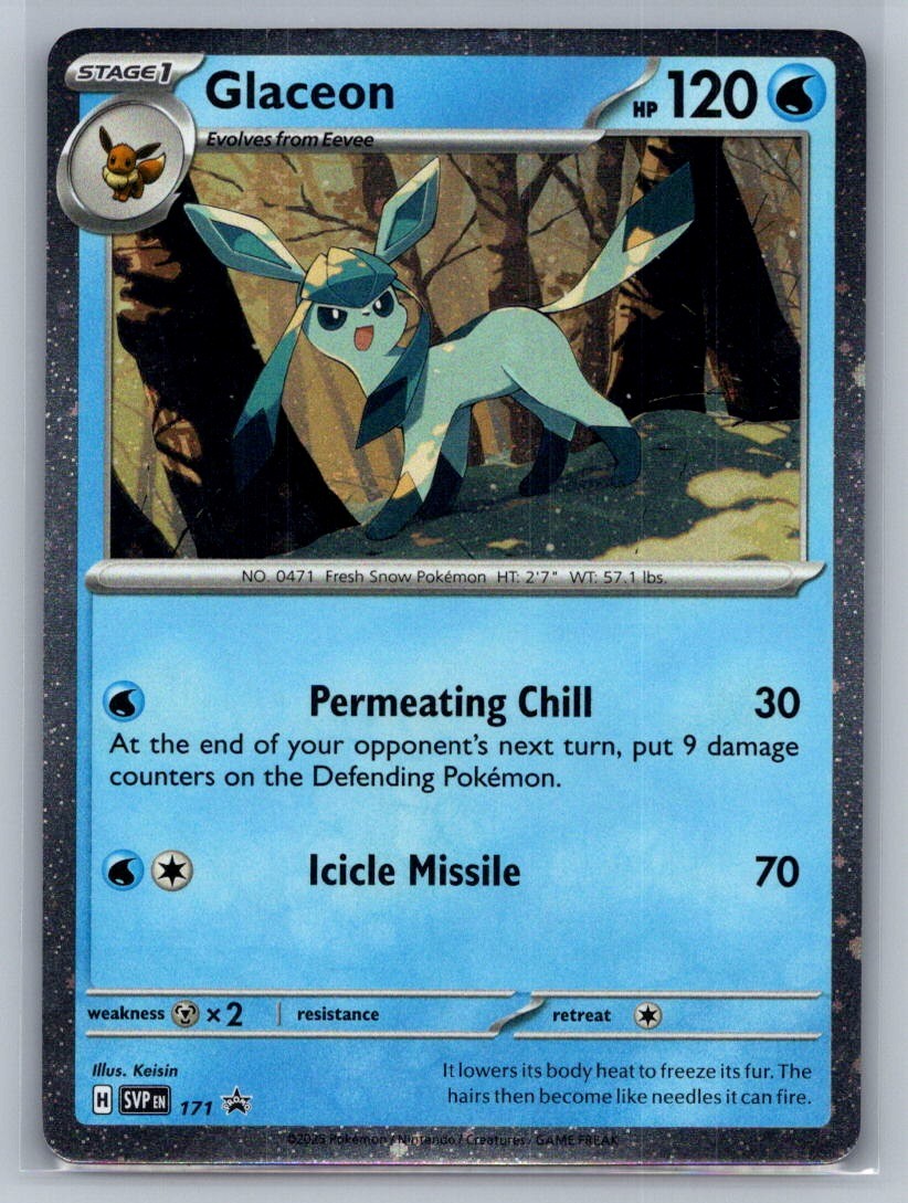 Glaceon - (Cosmos Holo) Holo Promo 171 SV: Scarlet & Violet Promo Cards NM