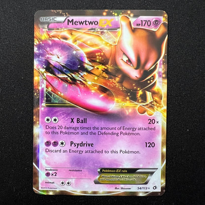 Mewtwo EX 54/113 Legendary Treasures Ultra Rare Holo Pokemon Card MP
