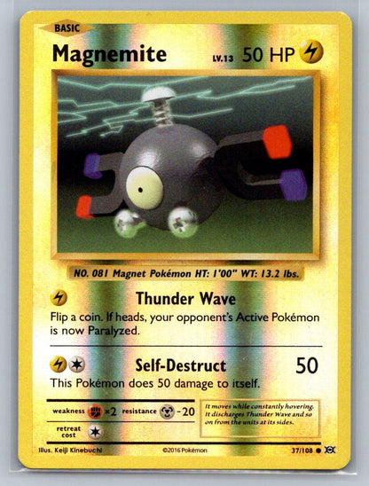 Magnemite Reverse Holo Common 37/108 XY - Evolutions LP