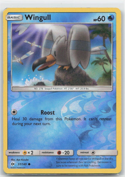 Wingull Reverse Holo Common 37/149 SM Base Set NM