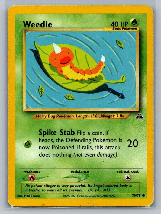 Weedle Unlimited Common 70/75 Neo Discovery LP