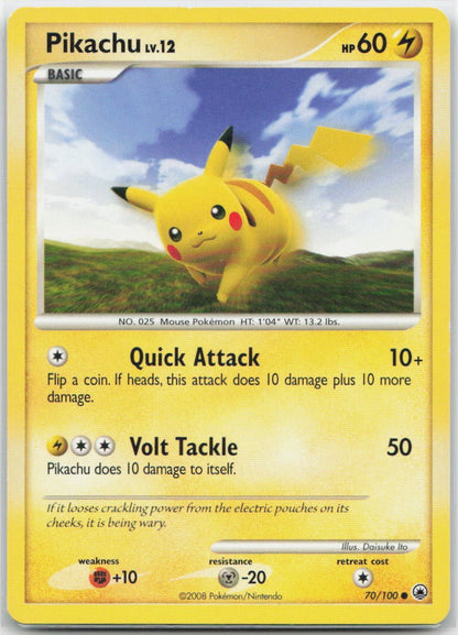 Pikachu Normal Common 70/100 Majestic Dawn LP