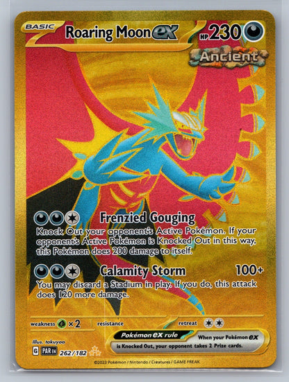 Roaring Moon ex Holo Hyper Rare 262/182 SV04: Paradox Rift NM