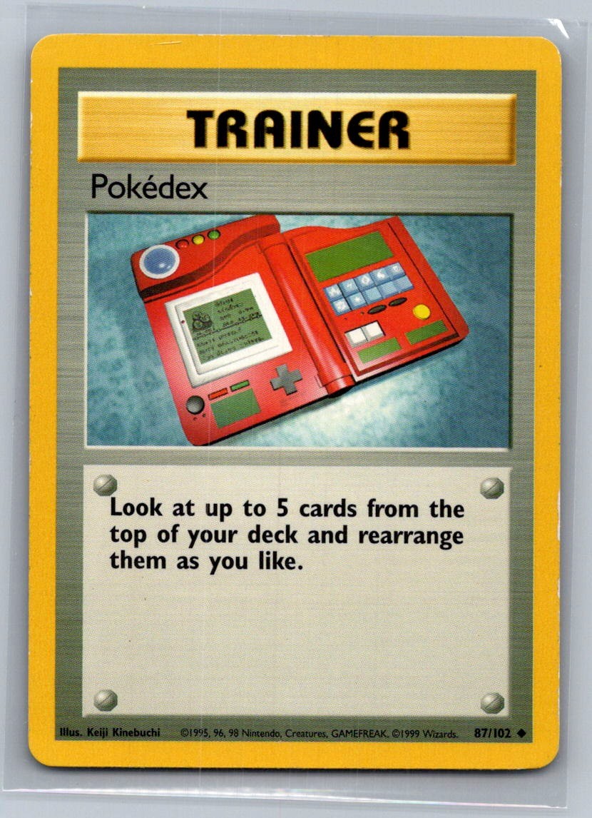 Pokedex Uncommon 087/102 Base Set LP