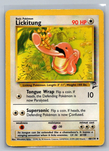 Lickitung Uncommon 048/130 Base Set 2 LP
