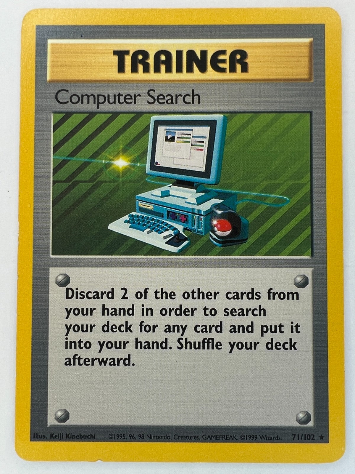 Computer Search - 71/102 - Pokemon Base Set Unlimited Rare Card WOTC LP
