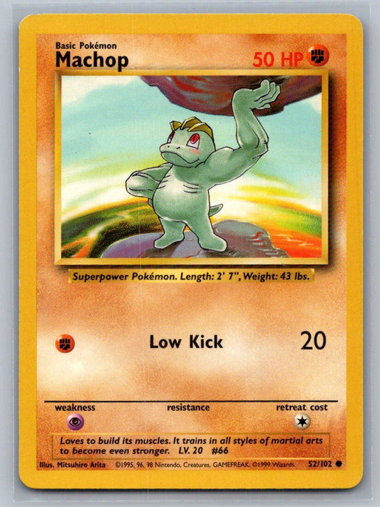 Machop Common 052/102 Base Set LP