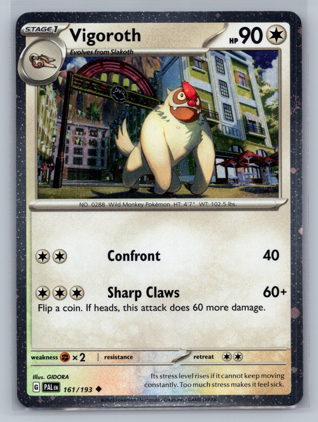 Vigoroth (Cosmos Holo) Holo Uncommon 161/193 Miscellaneous Cards & Products NM