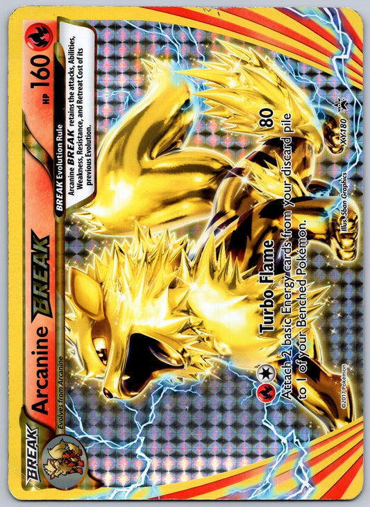 Arcanine BREAK - (XY Black Star Promos) Holo Promo XY180 Jumbo Cards LP