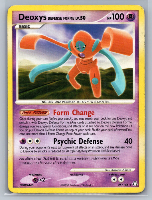 Deoxys Defense Forme Rare 25/146 Legends Awakened LP