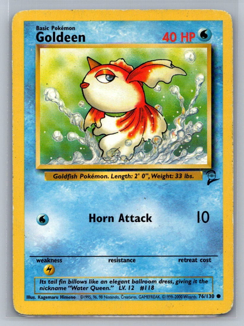 Goldeen Common 076/130 Base Set 2 LP