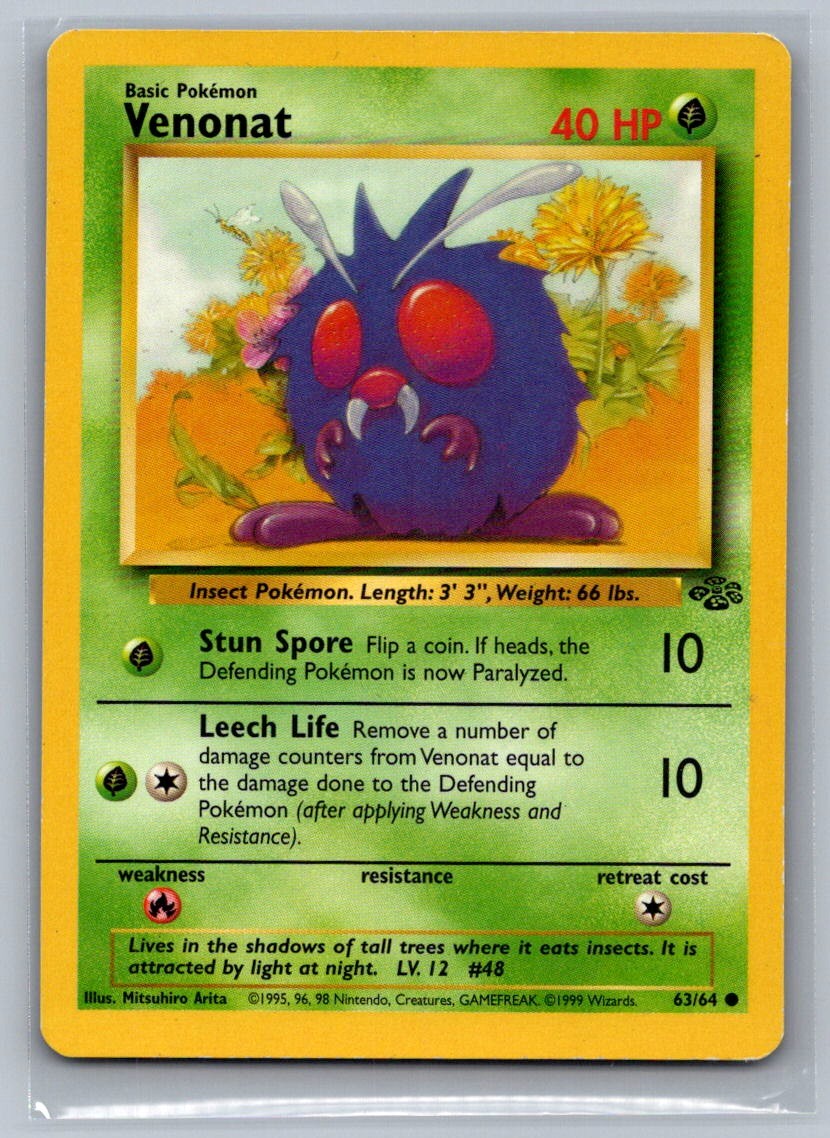 Venonat Unlimited Common 63/64 Jungle LP