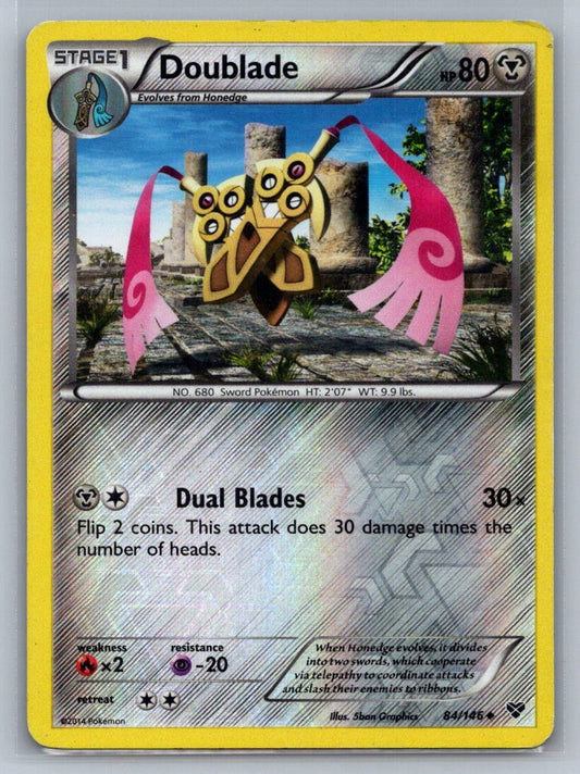 Doublade Reverse Holo Uncommon 84/146 XY Base Set LP