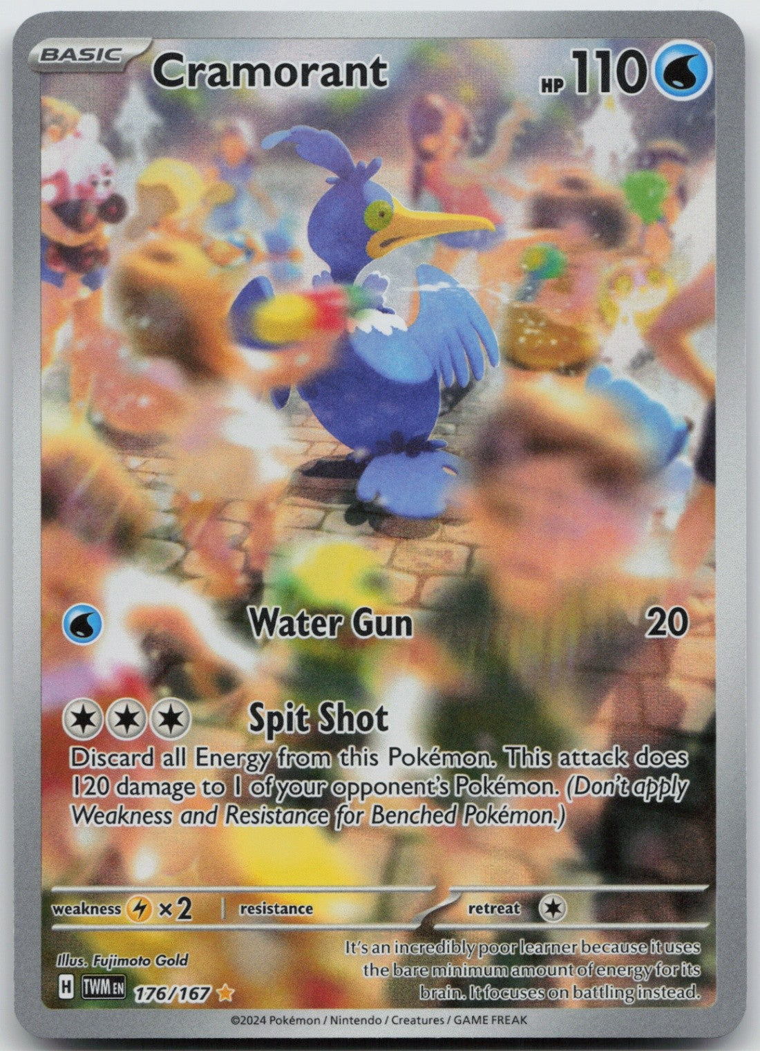 Cramorant - Holo Illustration Rare 176/167 SV06: Twilight Masquerade NM