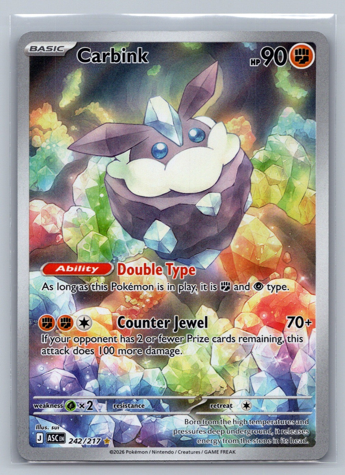 Carbink Holo Illustration Rare 242/217 ME: Ascended Heroes NM