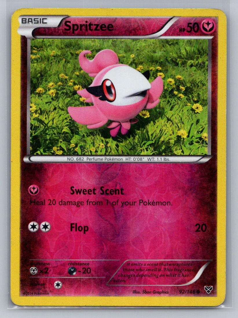 Spritzee Reverse Holo Common 92/146 XY Base Set MP