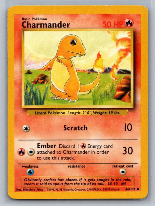 Charmander Common 046/102 Base Set LP