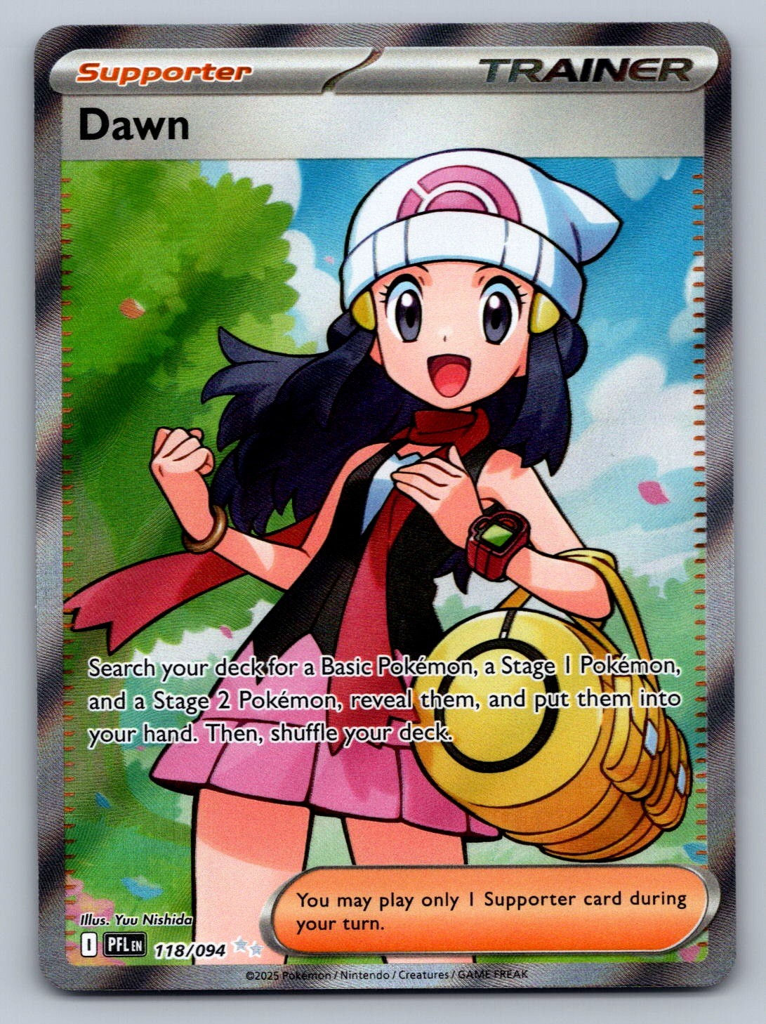Dawn - 118/094 Trainer - Supporter Holo ME02: Phantasmal Flames NM