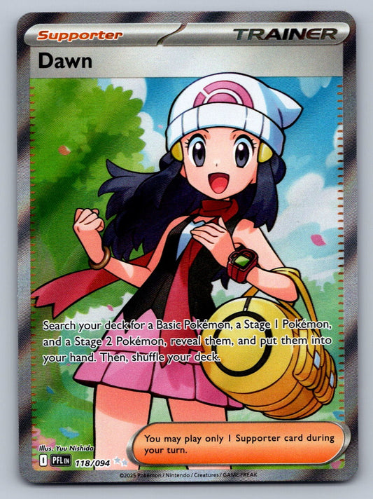 Dawn - 118/094 Trainer - Supporter Holo ME02: Phantasmal Flames NM