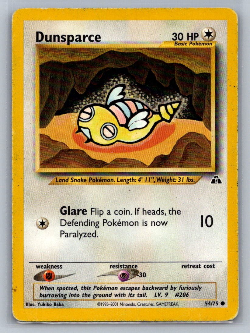 Dunsparce Unlimited Common 54/75 Neo Discovery LP