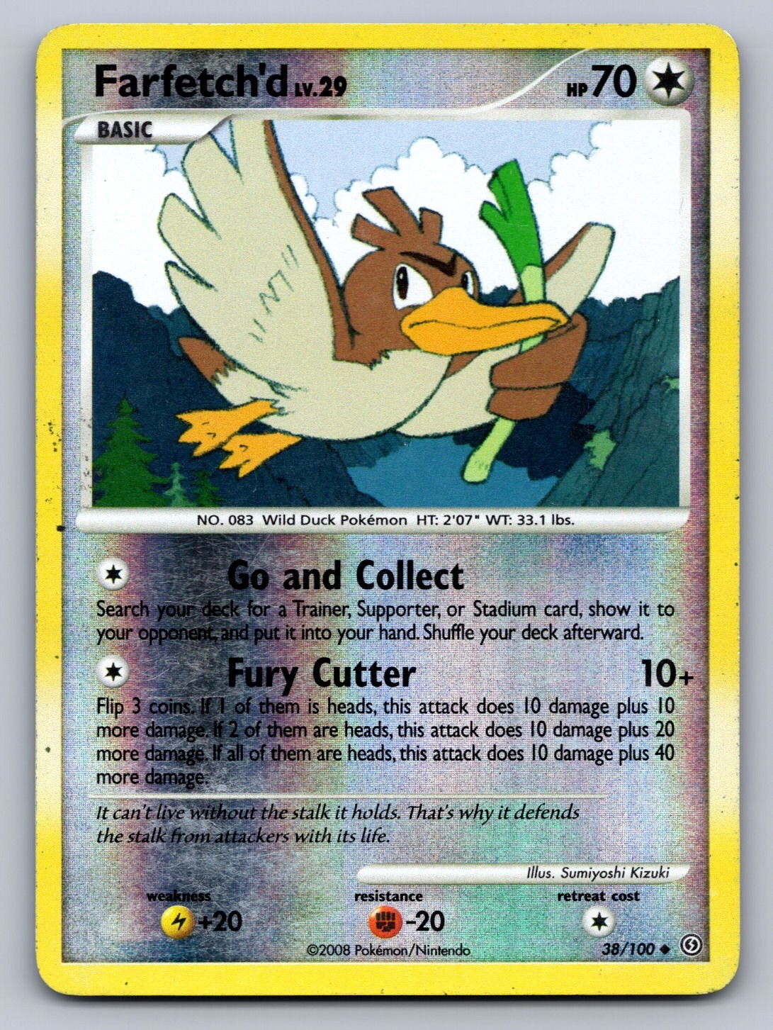 Farfetch'd 38/100 Colorless Reverse Holo Stormfront LP