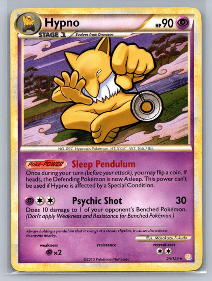 Hypno Rare 23/123 HeartGold SoulSilver LP