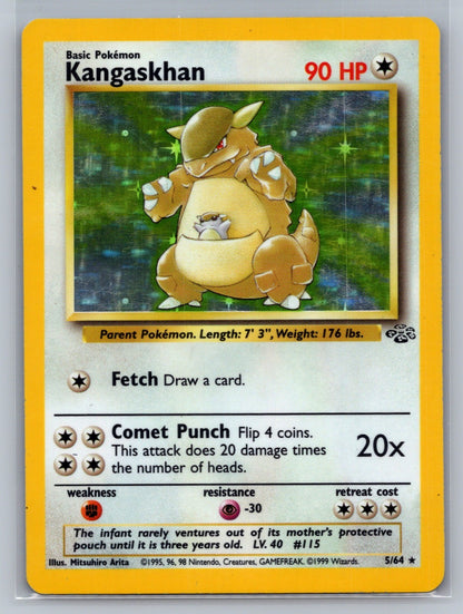 Kangaskhan (5) Unlimited Holo Holo Rare 05/64 Jungle LP