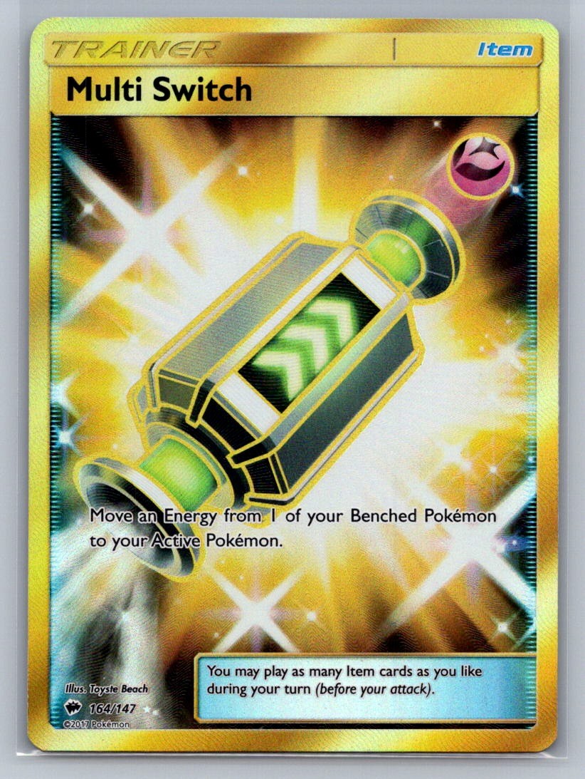 Multi Switch (Secret) Holo Secret Rare 164/147 SM - Burning Shadows NM